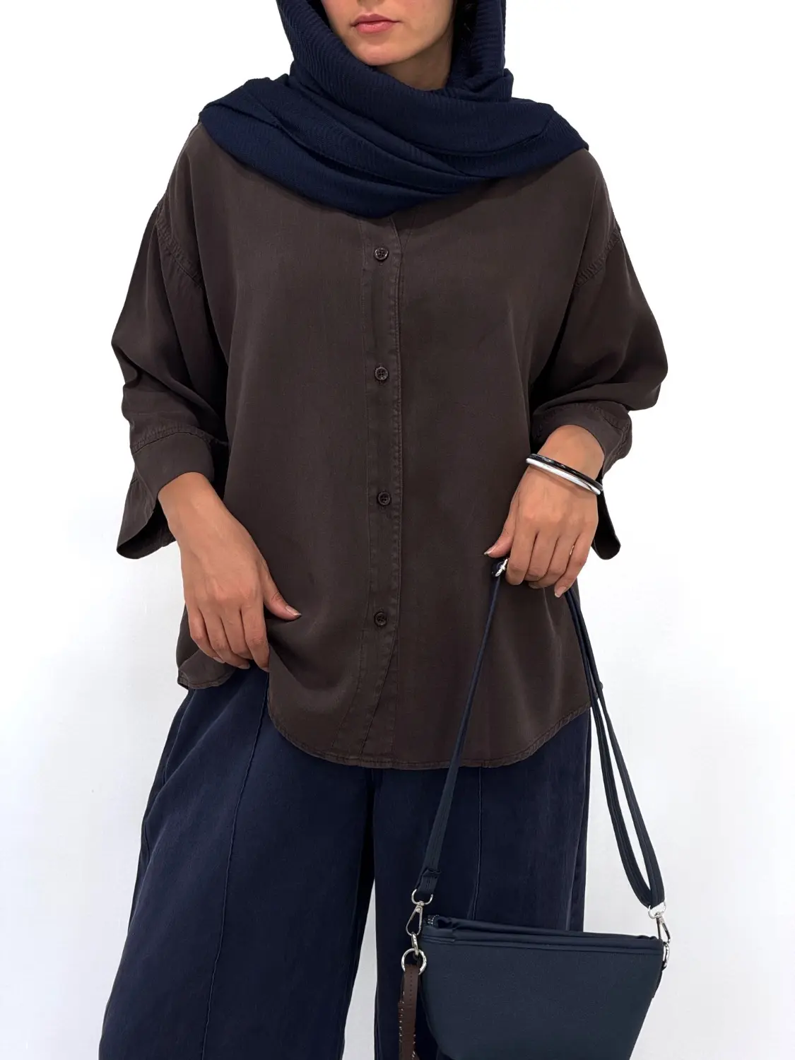تونیک مانتویی سیلک ابریشم ساینا